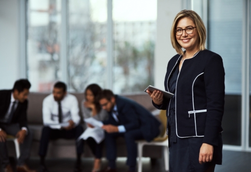 Portrait of a businesswoman holding a digital tabl 2023 11 27 04 59 52 utc