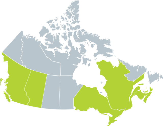 Canada map screening