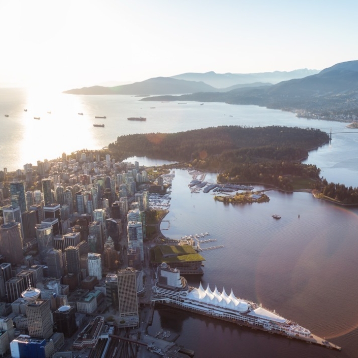 Aerial view of vancouver downtown modern cityscap 2023 11 27 04 56 46 utc