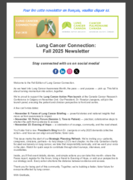 Lung Cancer Connection Newsletter