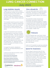 Lung Cancer Connection Newsletter