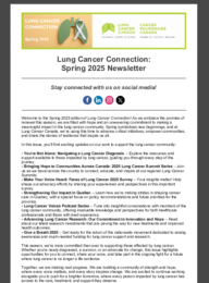 Lung Cancer Connection Newsletter
