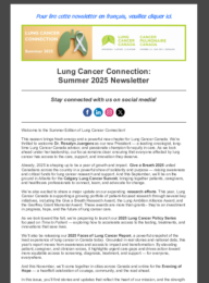 Lung Cancer Connection Newsletter